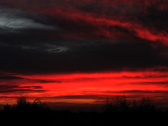 Sonnenaufgang, November 2012