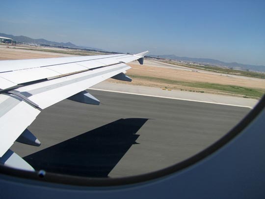 Flug von Barcelona, El Prat de Llobregat, nach Tegel
